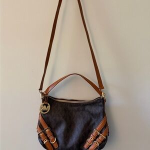 NWOT Michael Kors Black and Brown Shoulder Bag